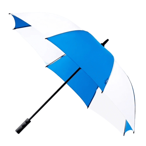 Custom printed Falcone Golf Umbrella in Blue/White from Total Merchandise