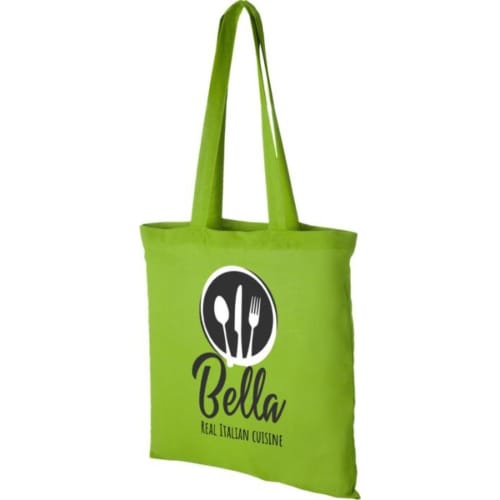 Logo-printed Peru Cotton Tote Bags with a  printed design from Total Merchandise