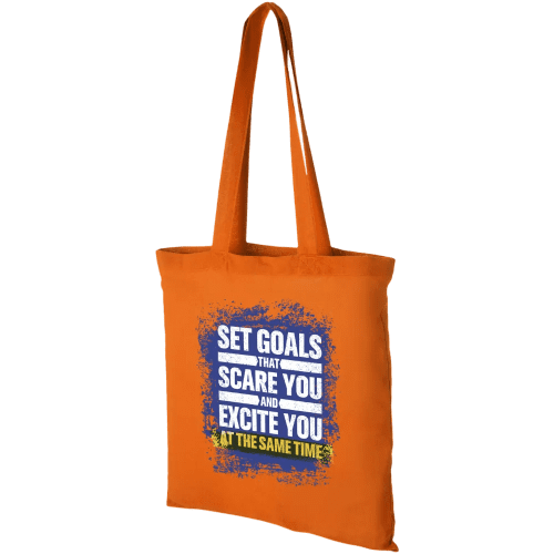 Logo branded Peru Cotton Tote Bags with a promotional print from Total Merchandise
