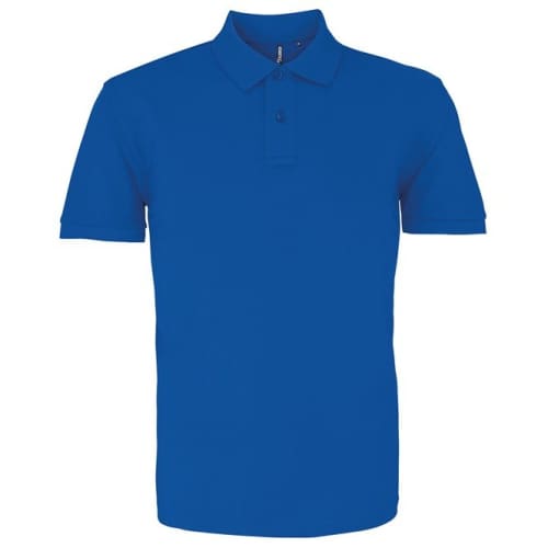 Asquith & Fox Mens Cotton Polo Shirt in Bright Royal Blue