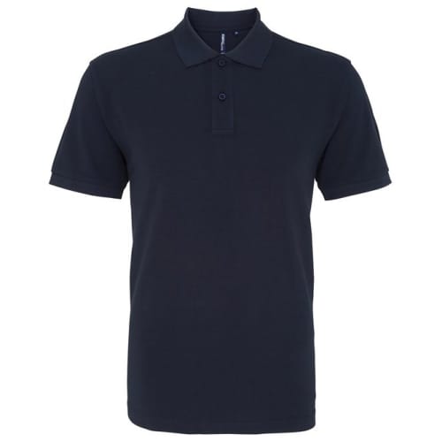 Asquith & Fox Mens Cotton Polo Shirt in French Navy