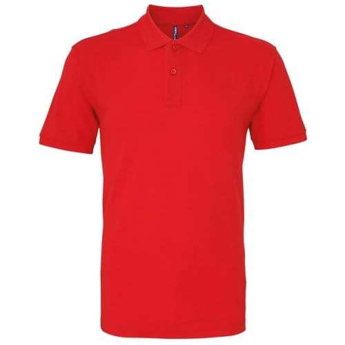 Asquith & Fox Mens Cotton Polo Shirt in Red