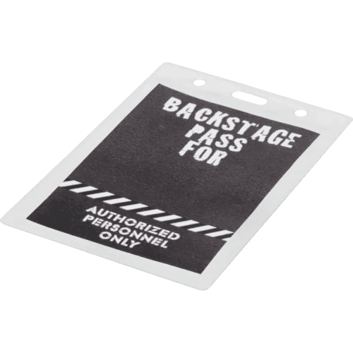 Promotional Printed Lorenzo PVC Badge Holder with A printed Design From Total Merchandise