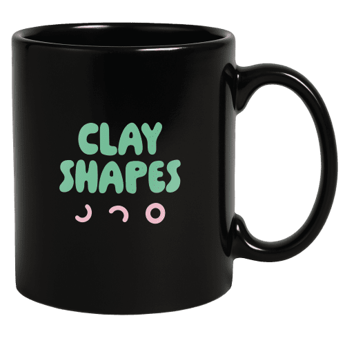 UK Branded Printed Colour Bright Mugs in Black from Total Merchandise