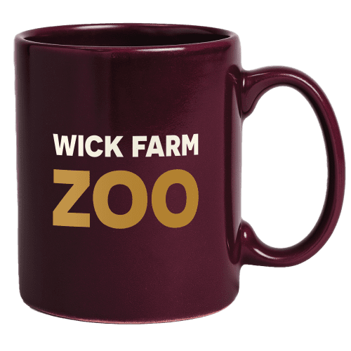 UK Express Branded Colour Bright Mugs in Burgundy Printed with a Logo by Total Merchandise