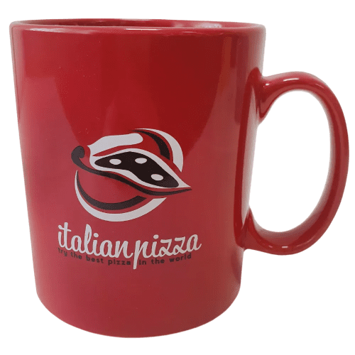 Promotional Colour Bright Mugs in Red from Total Merchandise