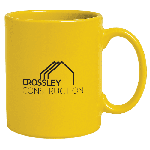 UK Express Printed Colour Bright Mugs in Yellow from Total Merchandise