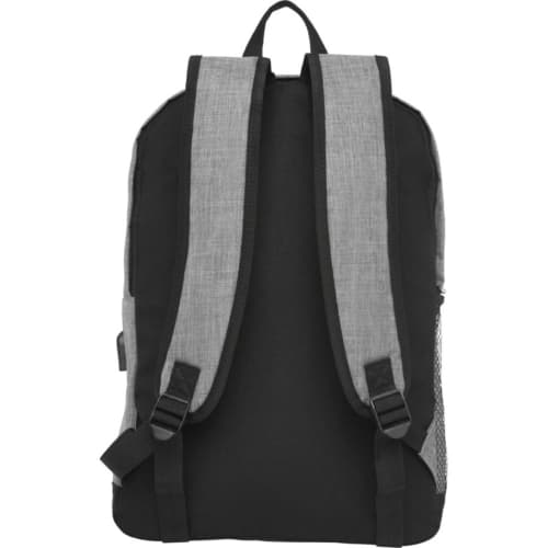 An image showing the back of the Hoss 15.6" Business Laptop Backpack from Total Merchandise