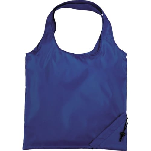 Logo branded Bungalow Foldable Tote Bag with a printed design from Total Merchandise - Royal Blue