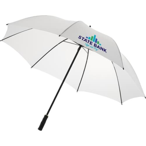 Logo branded 23" Auto Open Umbrellas with a printed design from Total Merchandise