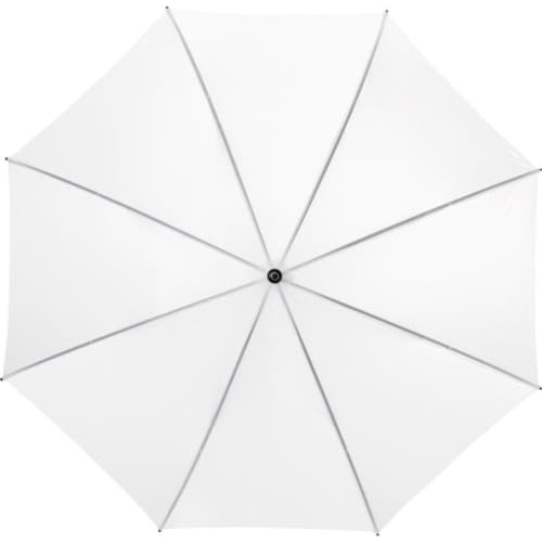 Custom branded 23" Auto Open Umbrellas with a printed design from Total Merchandise