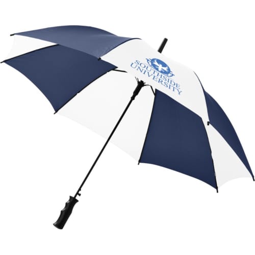 Printed 23" Auto Open Umbrellas with a promotional design from Total Merchandise