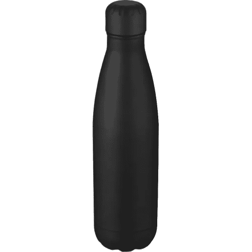 Branded Cove 500ml Insulated Metal Bottles in Black Printed by Total Merchandise