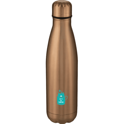 Custom Printed Cove 500ml Insulated Metal Bottles in Rose Gold from Total Merchandise