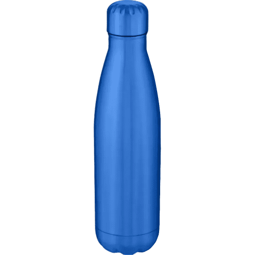 Royal Blue Promotional Reusable Metal Bottles Engraved with a Logo by Total Merchandise