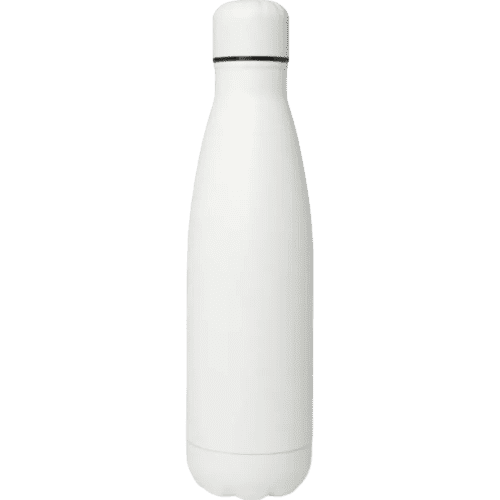 Promotional Cove 500ml Insulated Metal Bottles in White/Silver from Total Merchandise