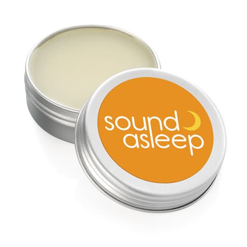 Custom Printed Natural Sleep Balm in a Silver Tin from Total Merchandise