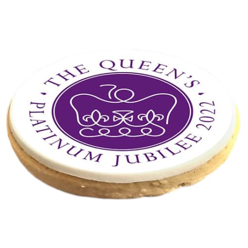 UK Promotional Shortbread Biscuits Printed with the Jubilee Emblem by Total Merchandise