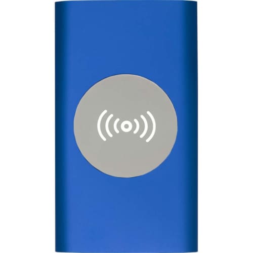 Logo printed Juice 4000mAh Wireless Powerbank available in Royal Blue from Total Merchandise