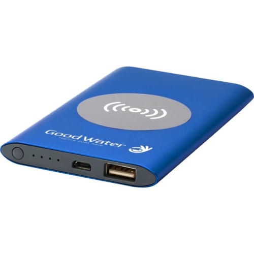 The promotional 4000mAh Wireless Powerbank with a logo printed to the front from Total Merchandise