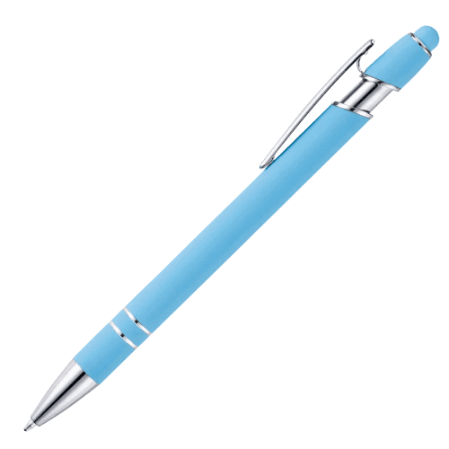 Custom branded Nimrod Tropical Soft Feel Stylus Ballpen with a design from Total Merchandise