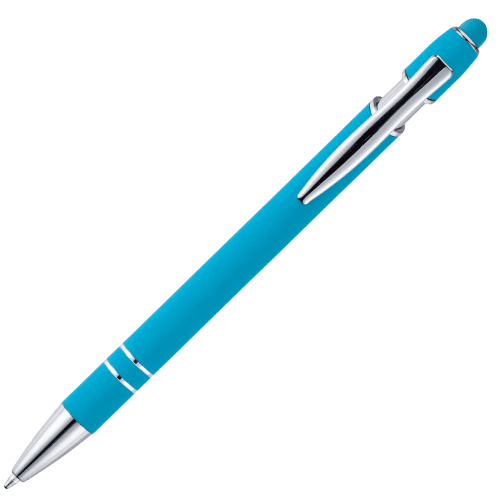 Custom Nimrod Tropical Soft Feel Stylus Ballpen with a design from Total Merchandise