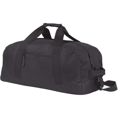 Promotional Hever Eco Recycled Sports Holdall in Black from Total Merchandise