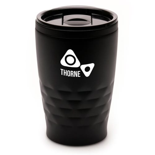 Custom Branded Ashford Geo 360ml Tumbler in Black printed with your logo from Total Merchandise