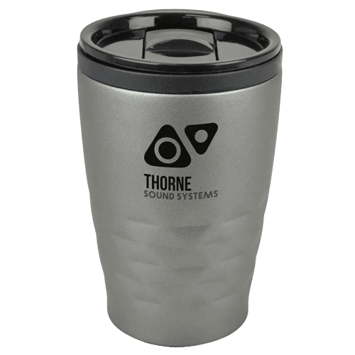 Personalisable Ashford Geo 360ml Tumbler in Gunmetal printed with your logo from Total Merchandise
