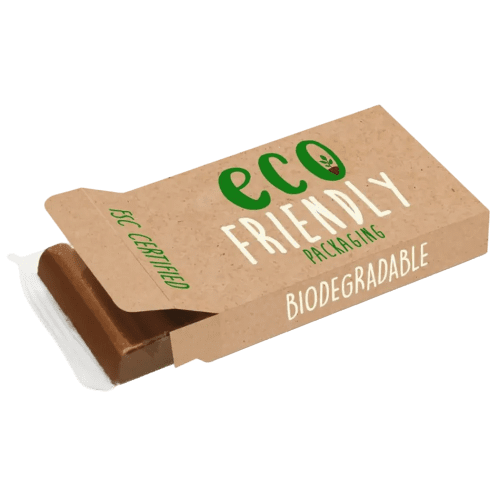Promotional Eco-Friendly 6 Baton Chocolate Bar in a full colour printed box from Total Merchandise