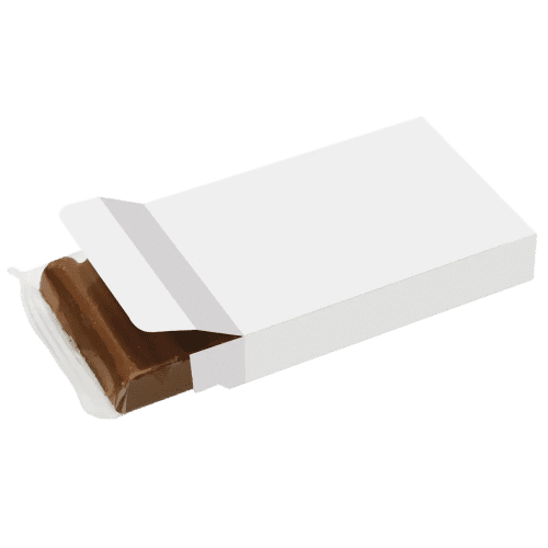 Branded Eco-Friendly 6 Baton Chocolate Bar in an unbranded white box from Total Merchandise