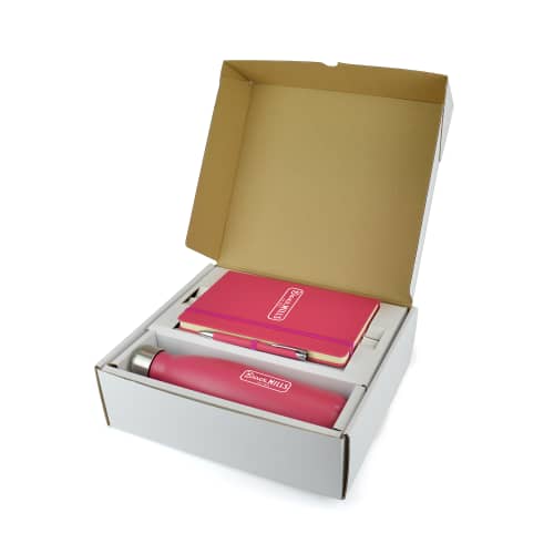 Personalisable Mole Mate Trio Gift Set in Pink from Total Merchandise