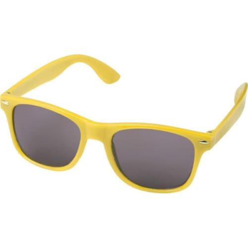 Branded Sun Ray rPET Sunglasses in Yellow by Total Merchandise