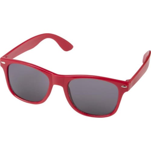 Printed Sun Ray rPET Sunglasses in Red by Total Merchandise