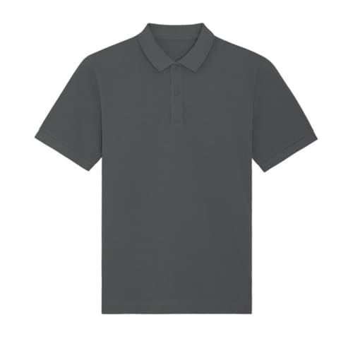 Coloured Stanley/Stella Prepster Unisex Short Sleeve Polo Shirts in Anthracite