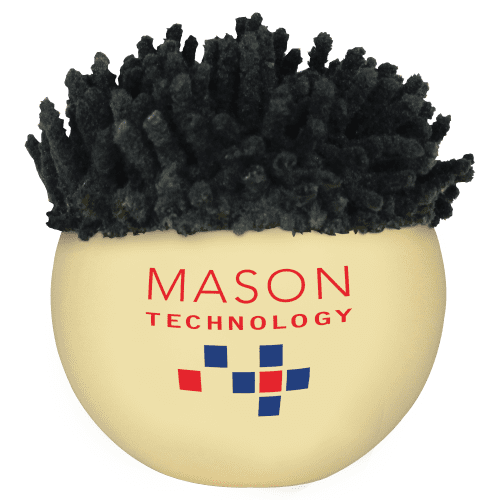 Logo-printed Stress Moptopper Screen Cleaner with spot colour print design from Total Merchandise