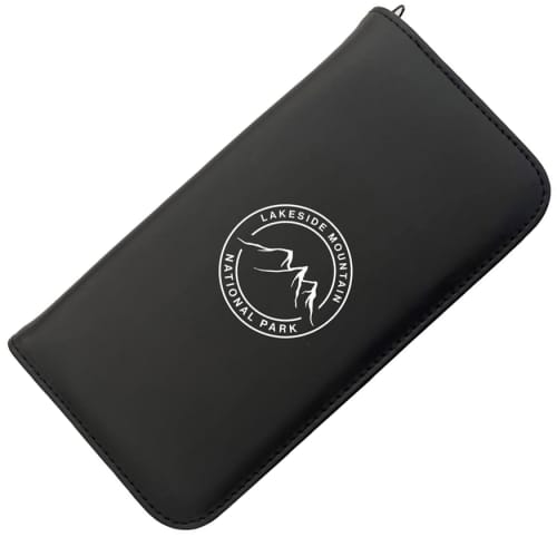 Promotional Sorrento Travel Wallet in Black colour  with printed logo design by Total Merchandise