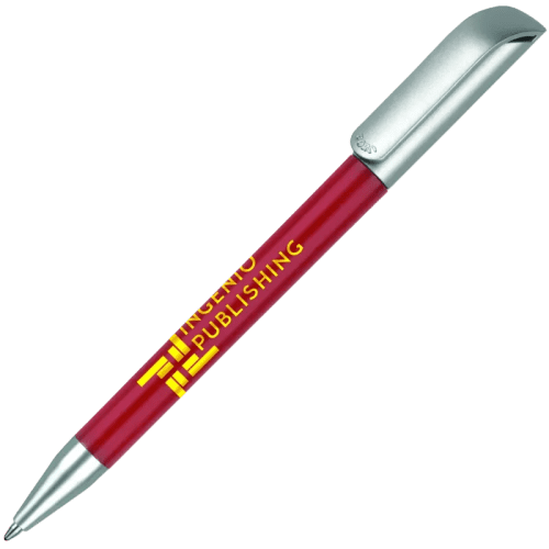 UK Printed Alaska Deluxe Ballpen in Red from Total Merchandise