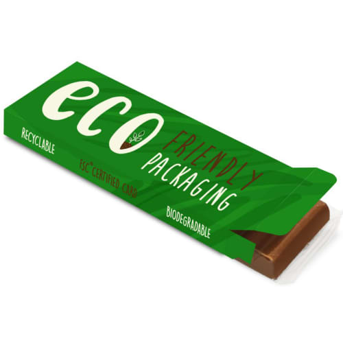 Promotional chocolate bars with the box printed in full colour by Total Merchandise