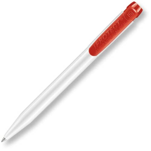 Company I-Protect Pen from Hainenko in White/Red can be branded by Total Merchandise.