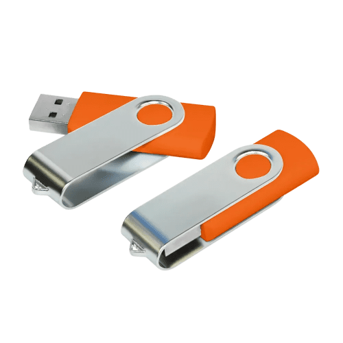 USB Flashdrive Twist in Orange 021c