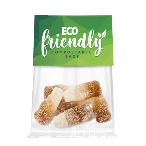 Custom branded Eco Info Card Fizzy Cola Bottles by Total Merchandise
