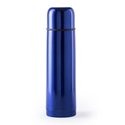 Custom printed Zabba Coffee Flask in blue from Total Merchandise