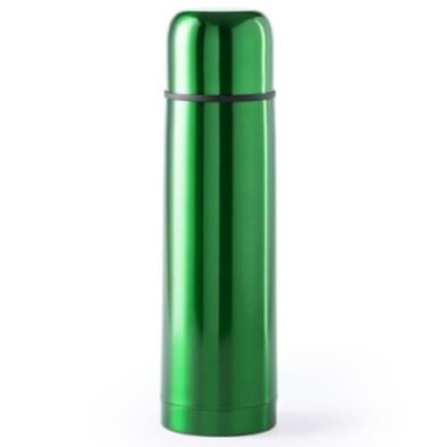 Custom printed Zabba Coffee Flask in green from Total Merchandise