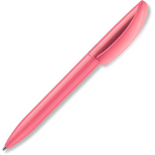 Tradeshow Elis Extra Pen from Hainenko in Coral is branded by Total Merchandise to show your logo.