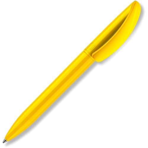 Collaborative Elis Extra Pen from Hainenko in Yellow is logo-branded by Total Merchandise.