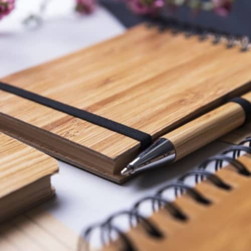 Eco friendly Bamboo Notepad and Pen from Total Merchandise