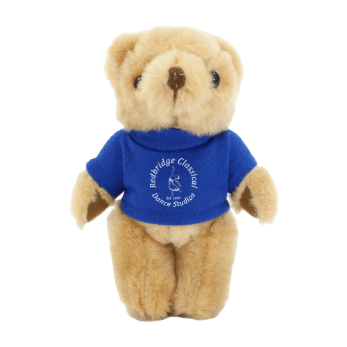 Honey Jointed Bear with T-shirt in Light Brown/Royal Blue
