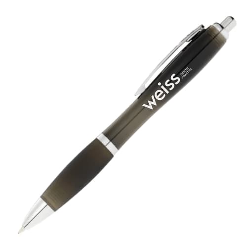 Nash Coloured Barrel Ballpens with Black Grip in Black/Black