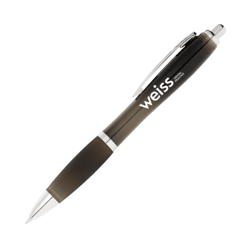 Nash Coloured Barrel Ballpens with Black Grip in Black/Black